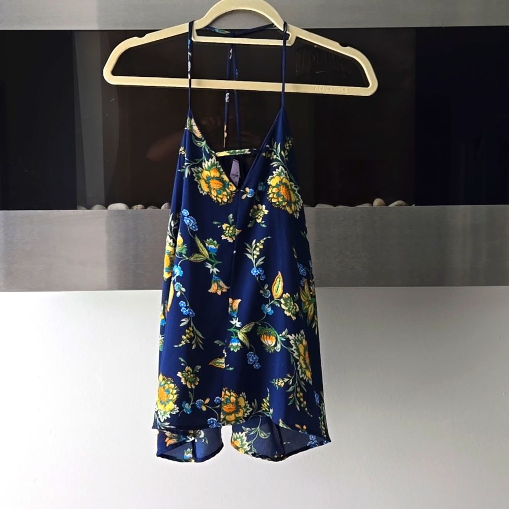 Olga blue and yellow top